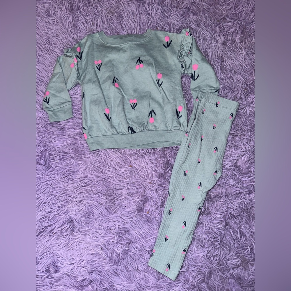 Carter's Gray and Pink Kids Matching Set